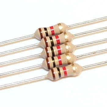 10K Ohm Resistor 1/4W 1% / 5% Tolerance 100 Pieces