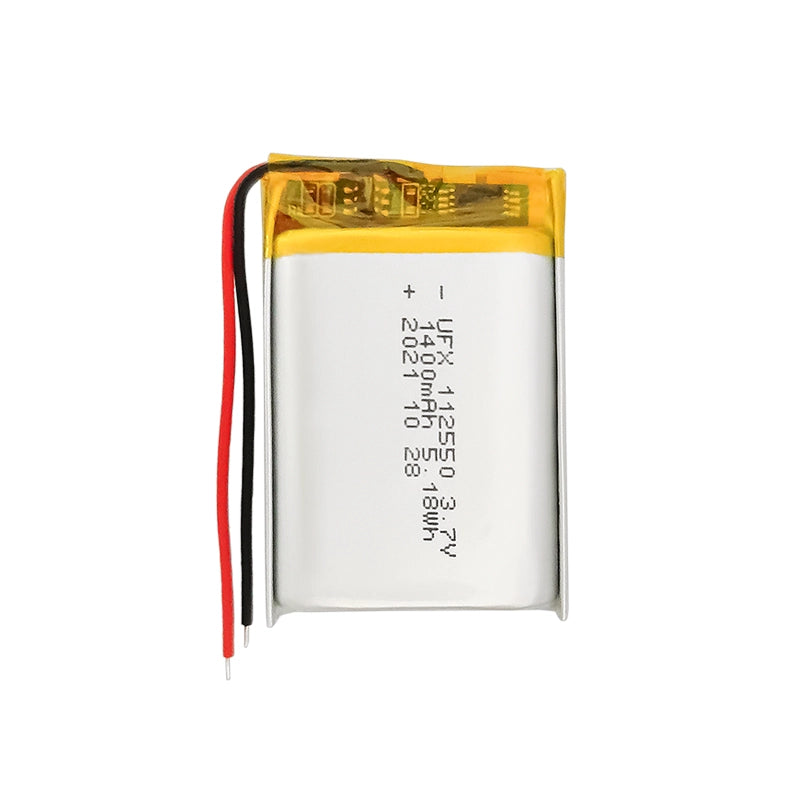 3.7V 1400mAh Li-Polymer Rechargeable Battery (112550 | 5.18Wh)