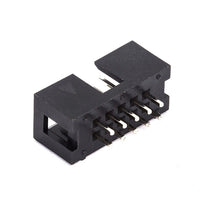 2×5 10-Pin IDC Shrouded Male Header – 2.5mm Pitch, PCB Mount, Ribbon Cable Connector