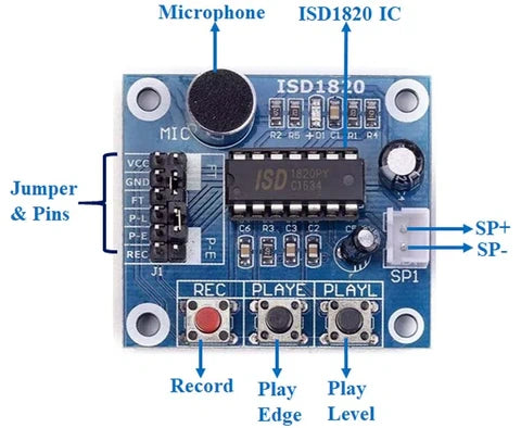 ISD1820 Voice Recording & Playback Module