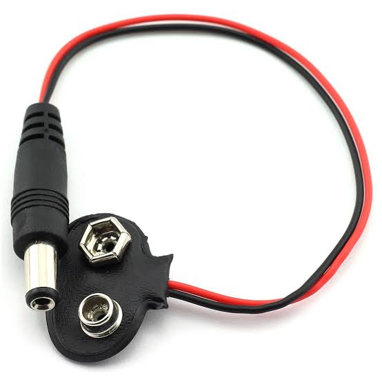 LDTR-PJ0003 9V Battery Snap Connector to DC Male Connector