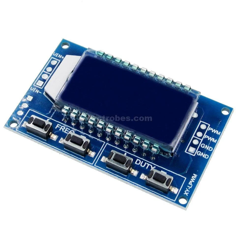 XY-LPWM PWM Signal Generator — 1Hz–150kHz, 3.3V–30V, Duty Cycle & LCD Display